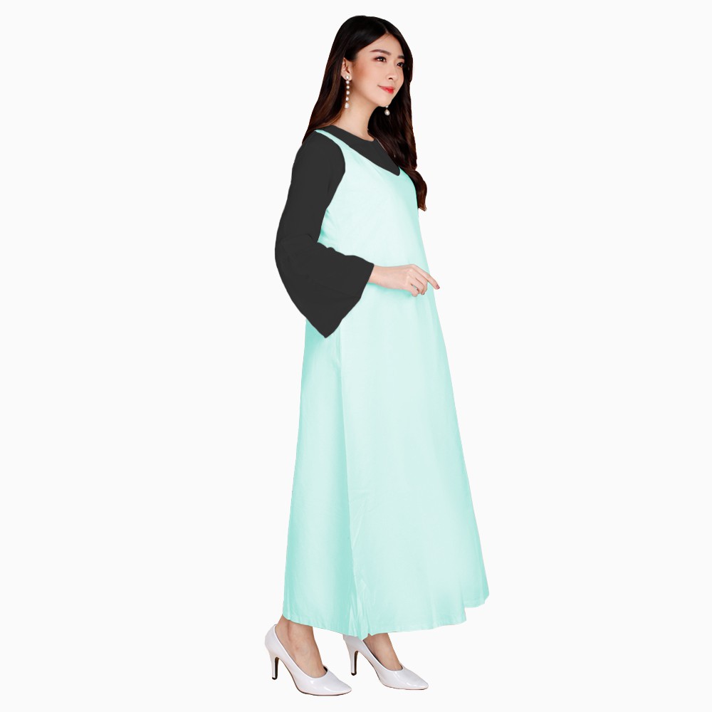 Stelan Long dress lengan panjang wanita model terbaru - XSHOP Kimiko