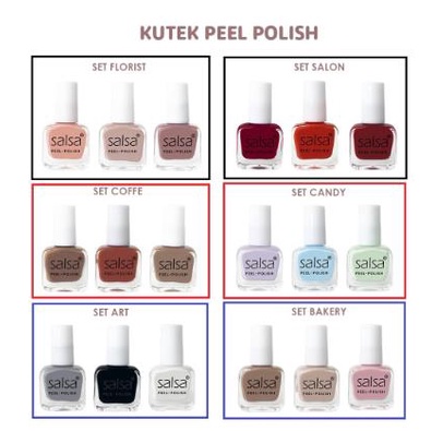 [ECER] ^ KYRA ^ SALSA Kutek Peel Off ECER Cutex Nail Polish - Harga 1 pcs