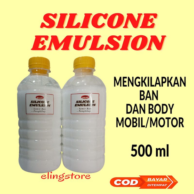 Silikon Silicone Silicon Emulsion Emulsi Semir Pengkilap Ban Body Bodi Mobil Motor Kendaraan 500 ml