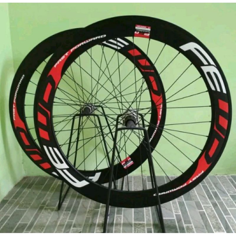 Wheelset Fixie Roadbike Balap Hybrid - Velg Fixie roadbike balap hybrid 1 set depan belakang