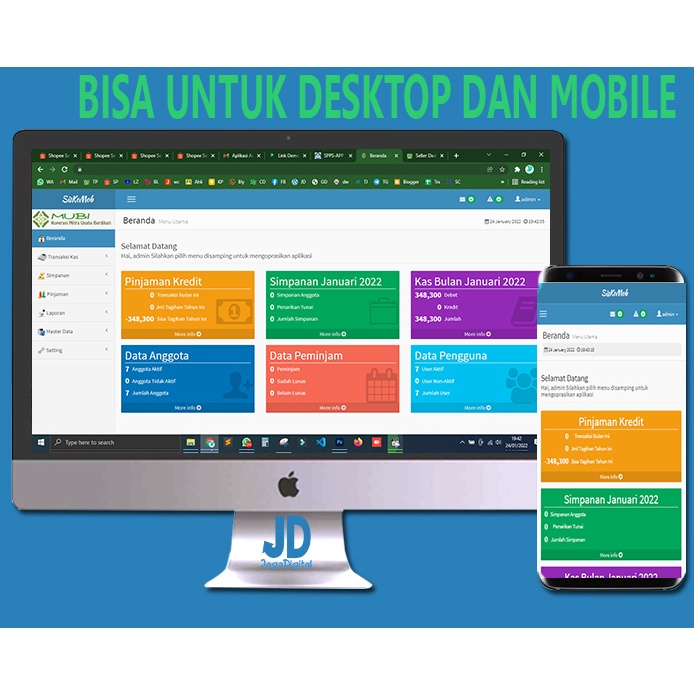 Aplikasi Simpan Pinjam Koperasi - Berbasis Website