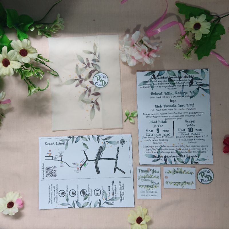 Undangan Rustic Cover Kalkir