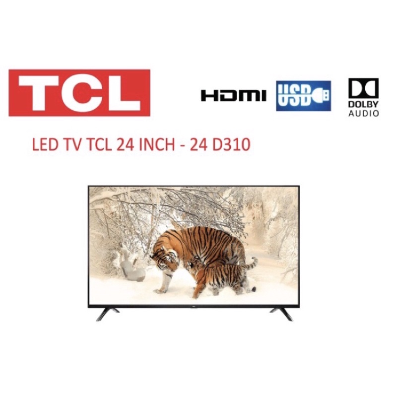 TV LED 24 inch TCL D310 HDMI USB MOVIE