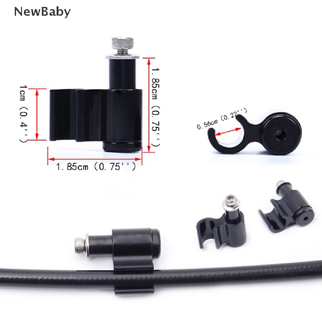 NewBaby 6pcs Bicycle Cable Guide Bike Hydraulic Brake Line Holder Hose Wire Clips Clamps ID