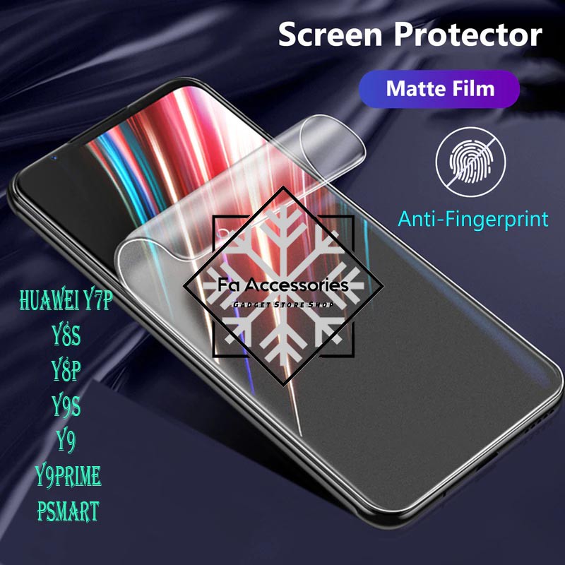 FA ANTI GORES JELLY HYDROGEL MATTE HUAWEI Y7P Y8S Y8P Y9S Y9 Y9PRIME P SMART SCREEN PROTECTOR PRIME