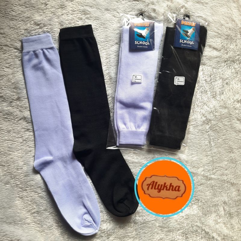 1 pcs Kaos kaki polos panjang selutut/kaos kaki paskibra
