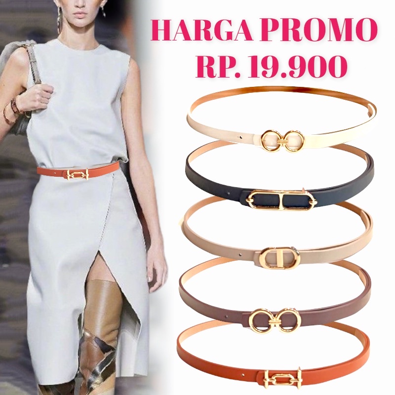 Ikat Pinggang Wanita Cantol Fashion Kulit PU Gesper Wanita Belt / Ikat pinggang wanita IMPORT 119/150