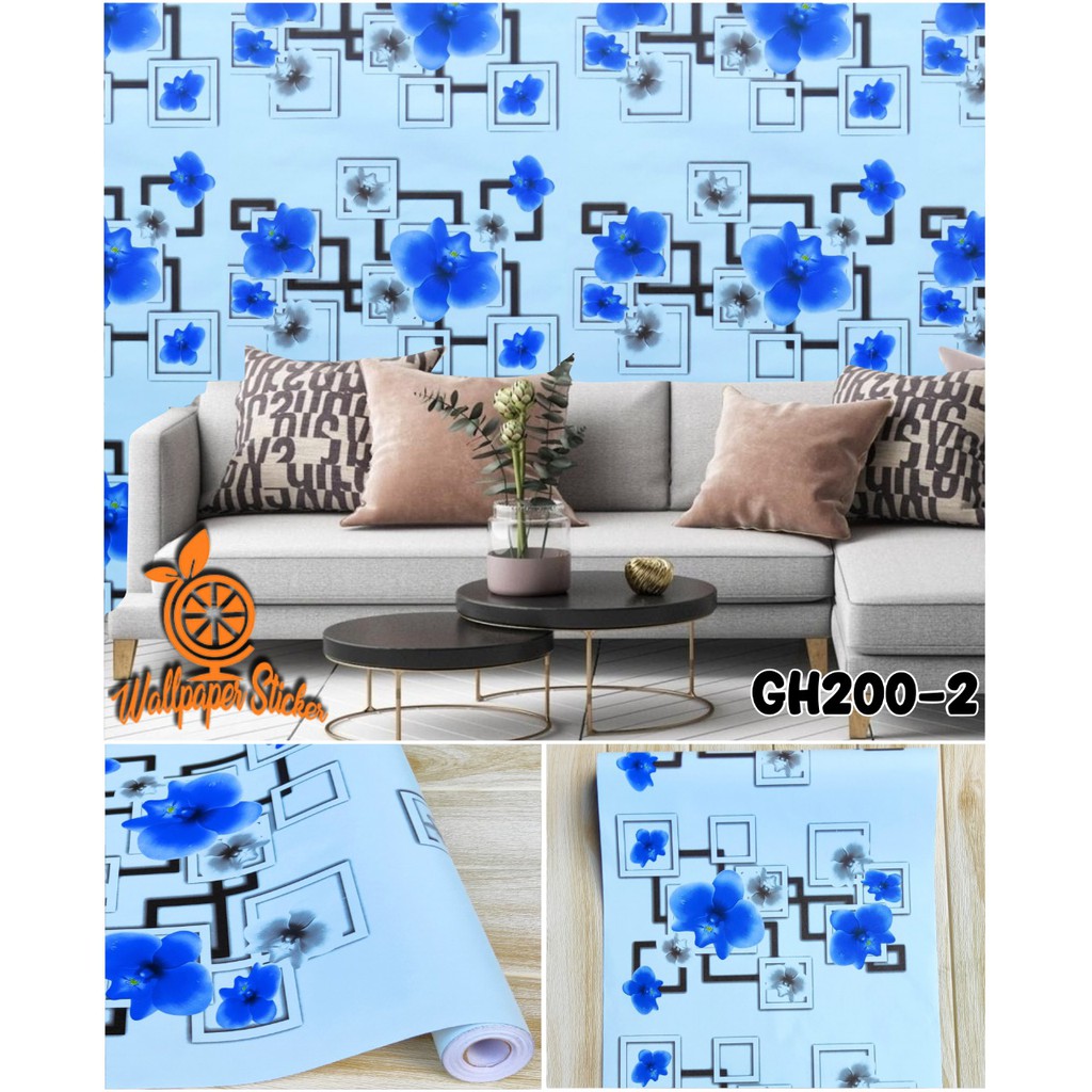 Wallpaper Dinding 3D Wallstiker Wallpaper Stiker Dinding Aesthetic Wallpaper Dinding Premium 45cmX10meter-GH200-2