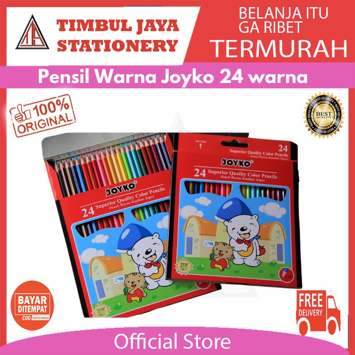 

Hadir Pensil 24 Warna Joyko Dus Cp-24 Pb Hemat
