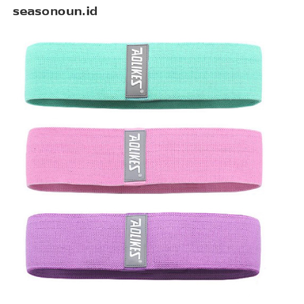 (seasonoun) Resistance Band Anti slip Untuk Fitness / Latihan Paha / Pantat