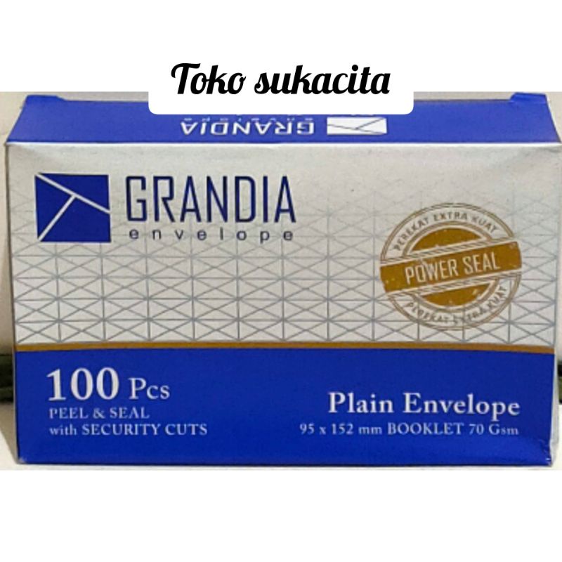 

Amplop Putih Grandia Envelope . 100Lmbr