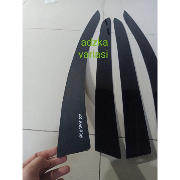 talang air mobil Peugeot 307 model flat datar rata lepek