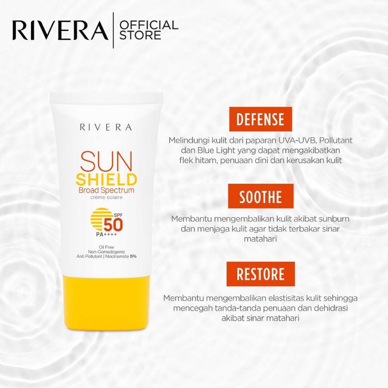 Rivera SUN SHIELD Broad Spectrum Spf50 P12500a++++