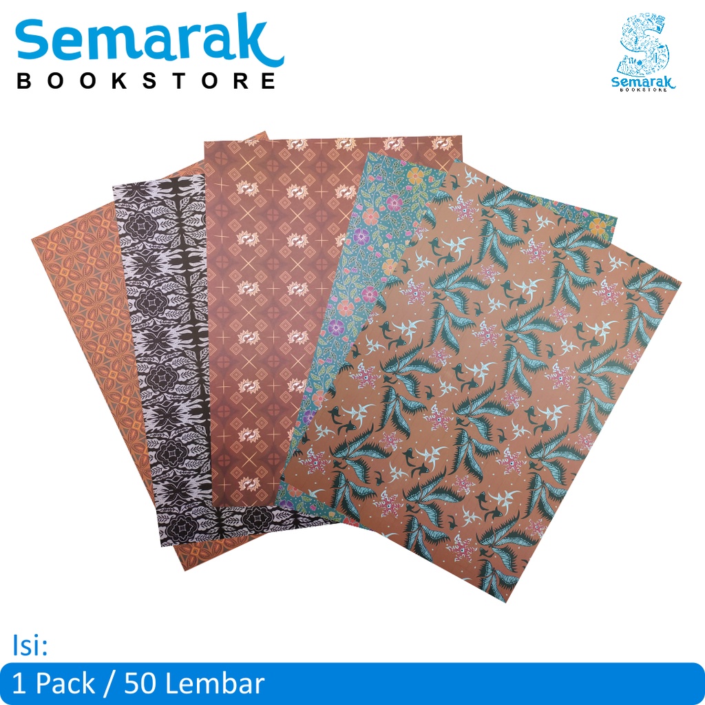 

SiDU Sinar Dunia Gift Wrap Kertas Kado HVS 65 x 49 cm - Motif Batik [1 Pack @50 Lembar]