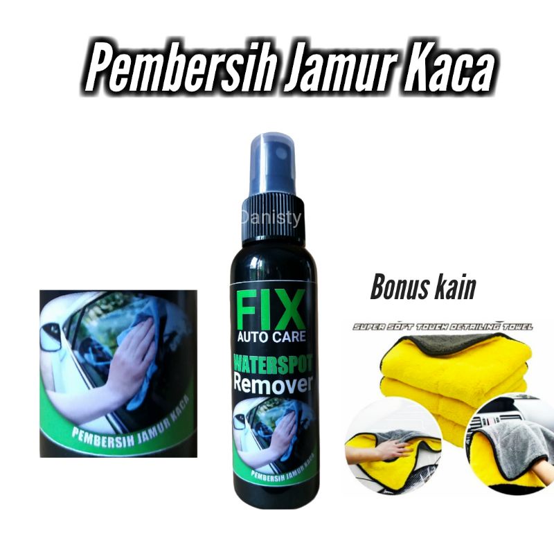 Pembersih jamur kaca mobil FiX auto care penghilang jamur kaca daun talas