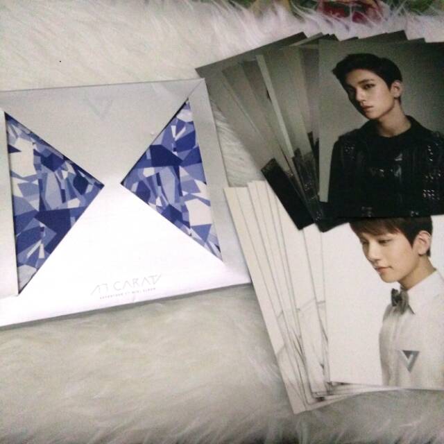 Seventeen Album 17 Carat ( Black and White Postcard)