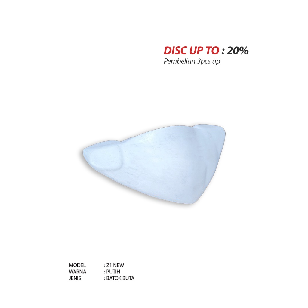 Batok buta Jupiter Z 1 new road race putih fiberglass