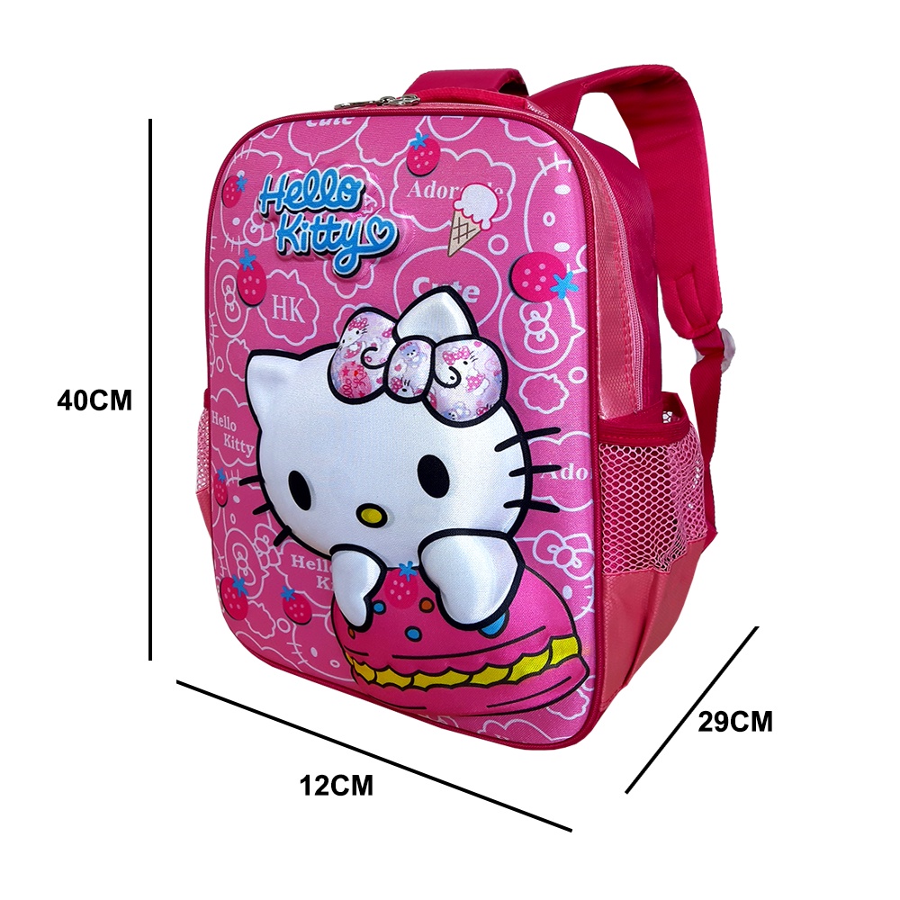 PREMIUM Tas Anak Perempuan Sekolah SD Terbaru Karakter Hello Kitty Doraemon LOL Kantong Ransel Gendong Anak Cewek Gambar Timbul Embos