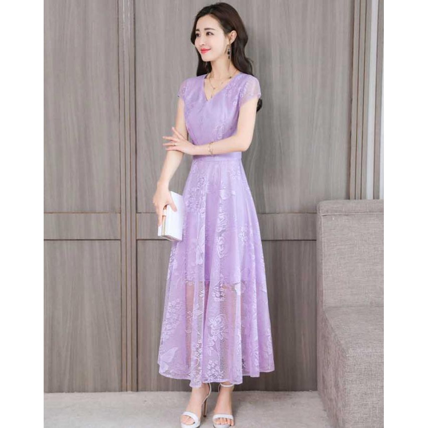 gaun purple
