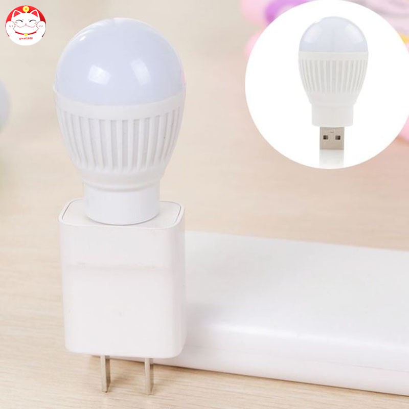 Lampu Bohlam Led Usb Mini Portable 5v 5w Hemat Energi Untuk Laptop