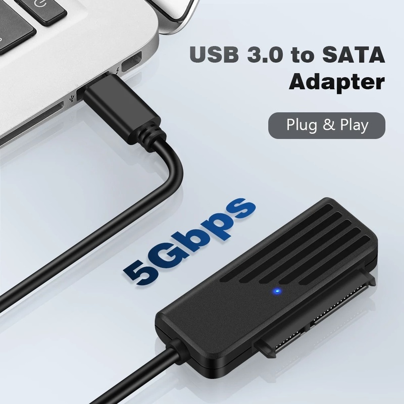 Kabel Adapter Hard Drive SATA Ke USB 3.0 / SATA Ke Tipe-c 5gbps Untuk Laptop