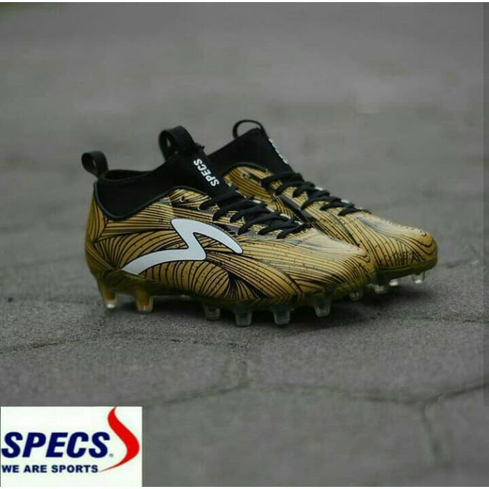 TERLARIISS Sepatu Bola Specs Barricada Ultra LE FG Emperor Gold Black Original