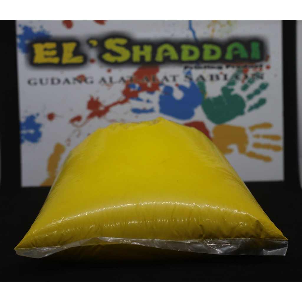 Plastisol WB CMYK yellow tinta plastisol cmyk 1kg sablon manual