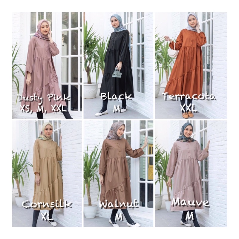 Plain Long Tunik by Heaven Lights
