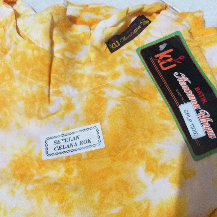 Setelan Celana Panjang Lengan Panjang Batik Kencana Ungu Hitam