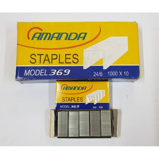 

Isi Stapler Amanda 24/6 Model 369 / Isi Stepler / Isi Staples / Isi Hekter