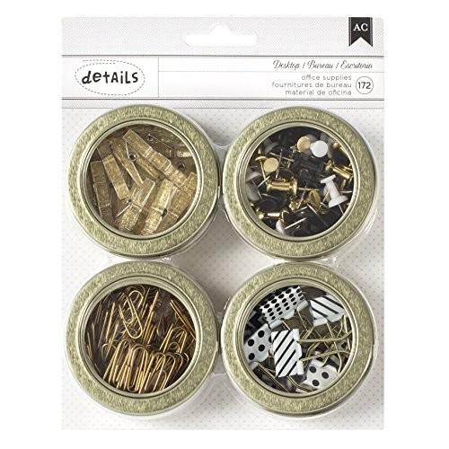 

Klip | American Crafts Value Pack Magnetic Office Tins 2.5 4/Pkg-Assortment #