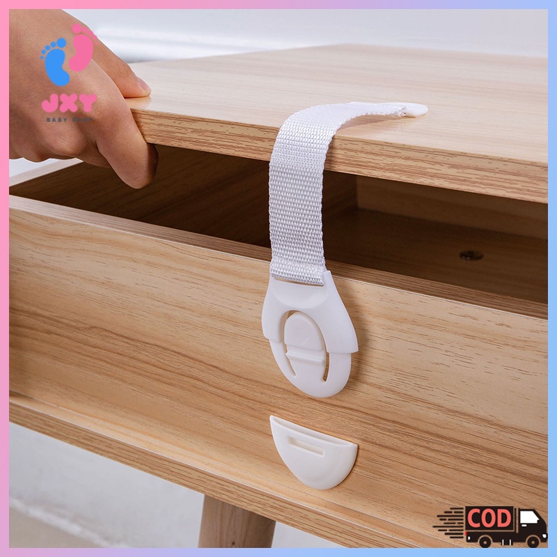 Baby Safety Lock Drawer/Pengunci lemari/Kunci kulkas pengaman anak/Tali Penahan Pengunci L36