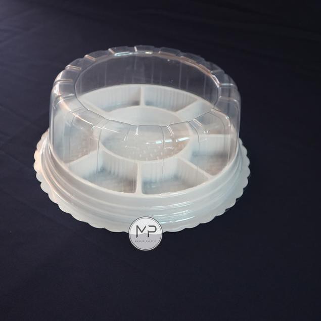 T0F Mika Tumpeng Mini Sekat Dapur lo/Mika Tumini Sekat 8 PUTIH - 50pcs Laris