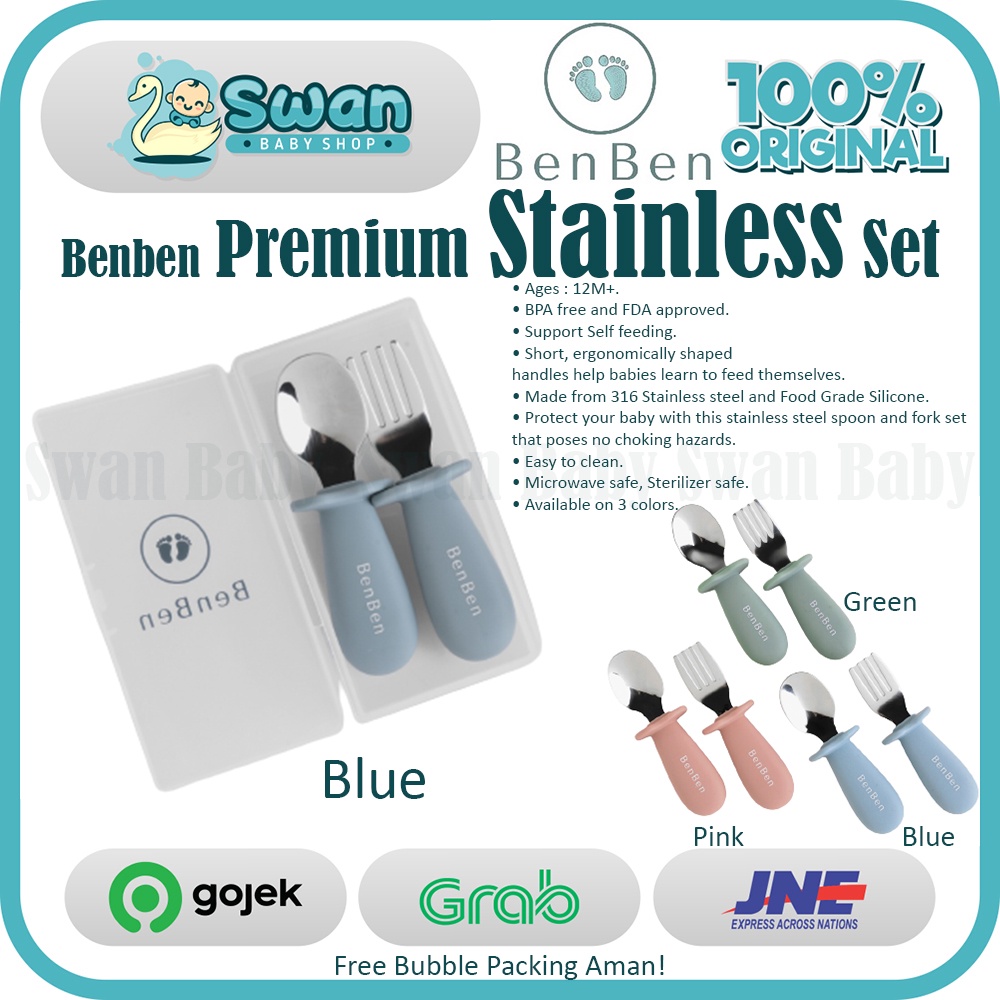 Benben Stainless Steel Toddler Spoon And Fork