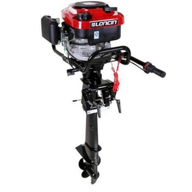 Mesin Tempel Perahu Outboard Loncin Piranha 6.5Hp Maju Mundur