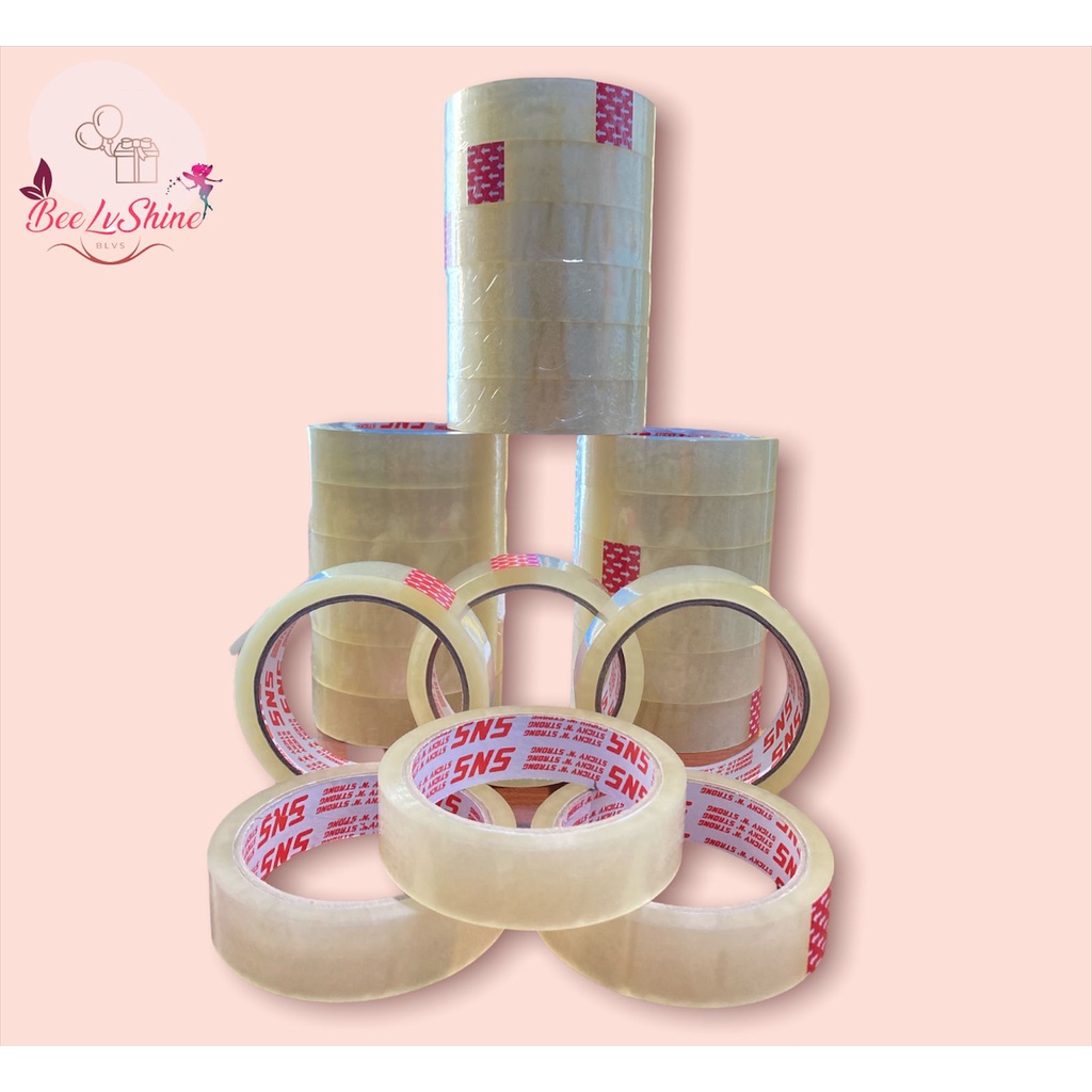 

Lakban Isolasi Bening 1 inch (24mm) x 72 Yard - SNS