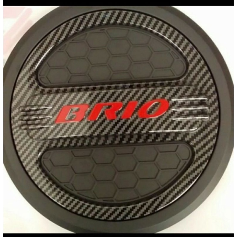 Tank Cover Honda Brio Luxury Hitam List Carbon