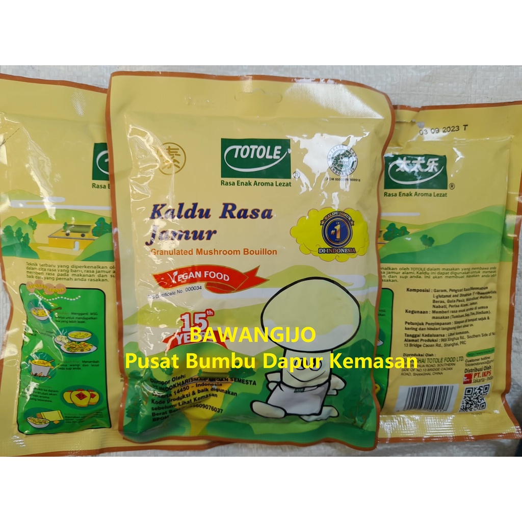 

Kaldu Rasa Jamur TOTOLE 200gr Vegan Food Mushroom Bouillon