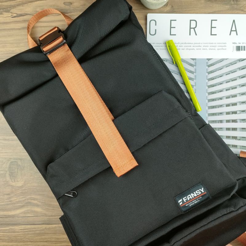 Tas ransel laptop - Backpack Fansy Chamber Filamen Waterproof Rolltop Series