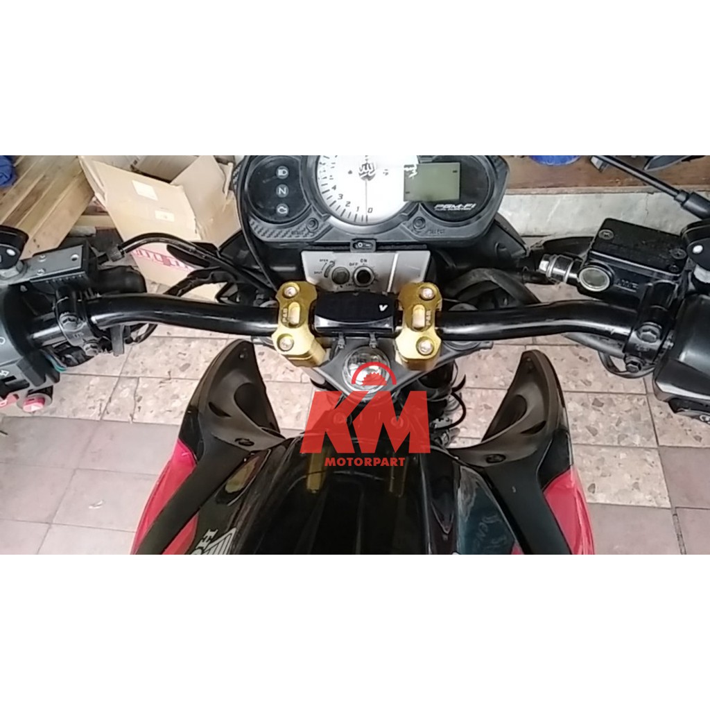 Stang Byson Modif Stir Setang Variasi Motor Universal Racing Tinggi 15,5 cm Untuk Ninja NMax PCX R25