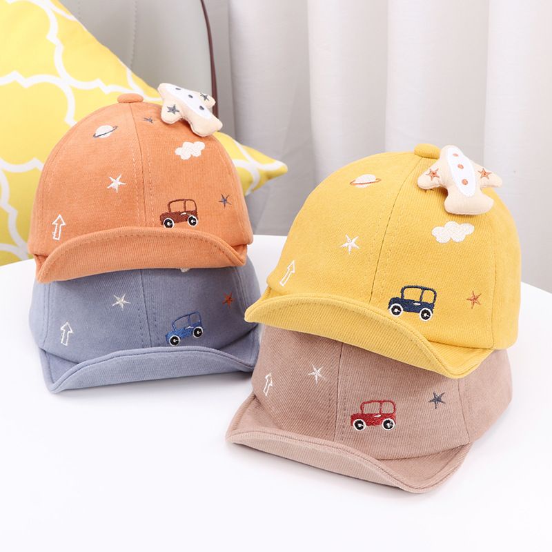 TOPI BABY MOTIF CARS AIRPLANE TOPI BORDIR 3D TOPI ANAK LUCU UNISEX IMPORT MOTIF 0 - 2 TAHUN