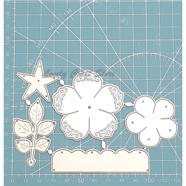 

RB LovelyCraftStore Metal Cutting Dies #51 ~ Mold Stencil Metal, Cetakan Stensil bentuk bunga flower