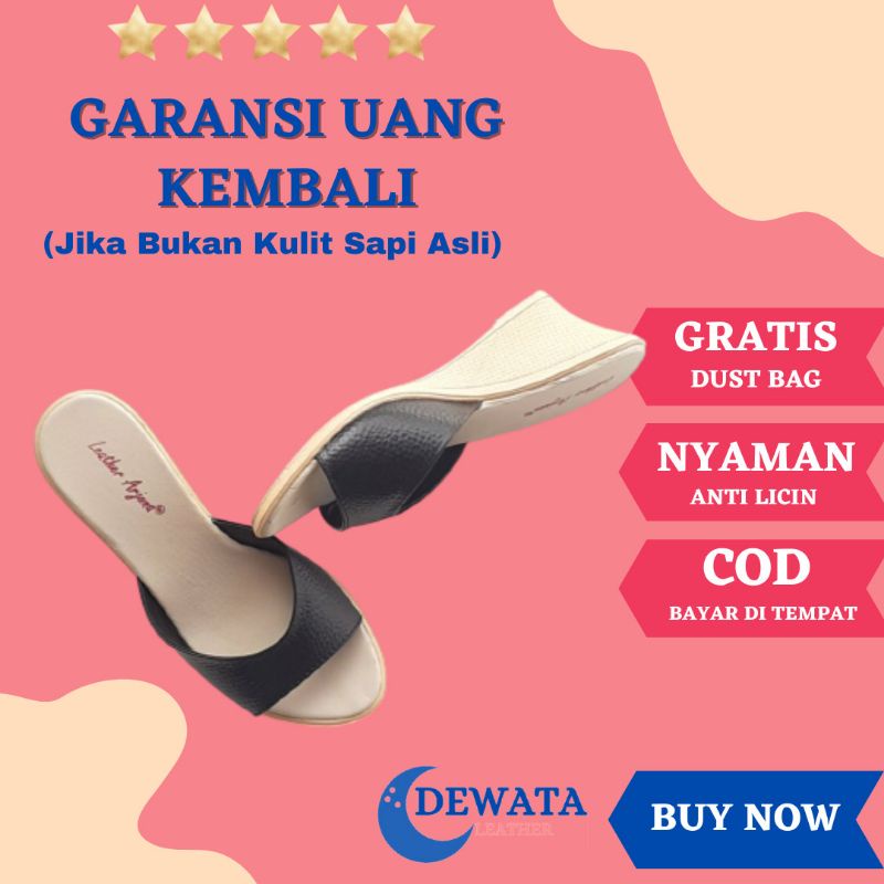 Sandal Wanita Sandal Kulit Wanita Sandal Wedges Sandal Wanita Wedges Sendal Wanita Wedges Selop Blnd