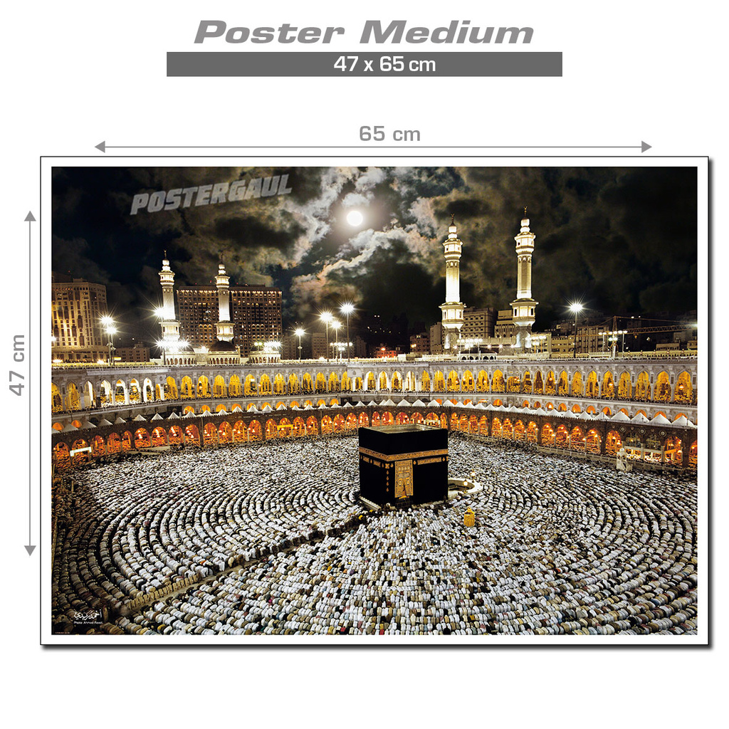 Cuci Gudang Poster Medium Kaabah #fjp285 - Ukuran 47 X 65 Cm A3JMNms5pM6mx