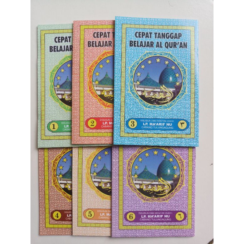 Cepat tanggap belajar alquran Jilid 1-6 -buku jilid an nahdliyah