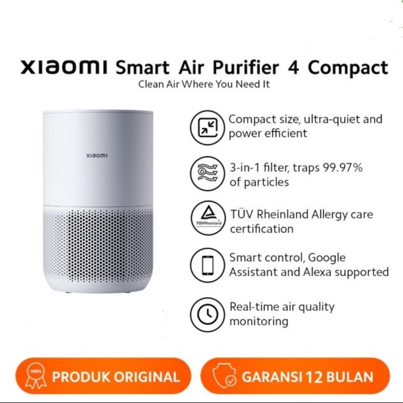 Xiaomi Smart Mi Air Purifier 4 Compact Garansi Resmi