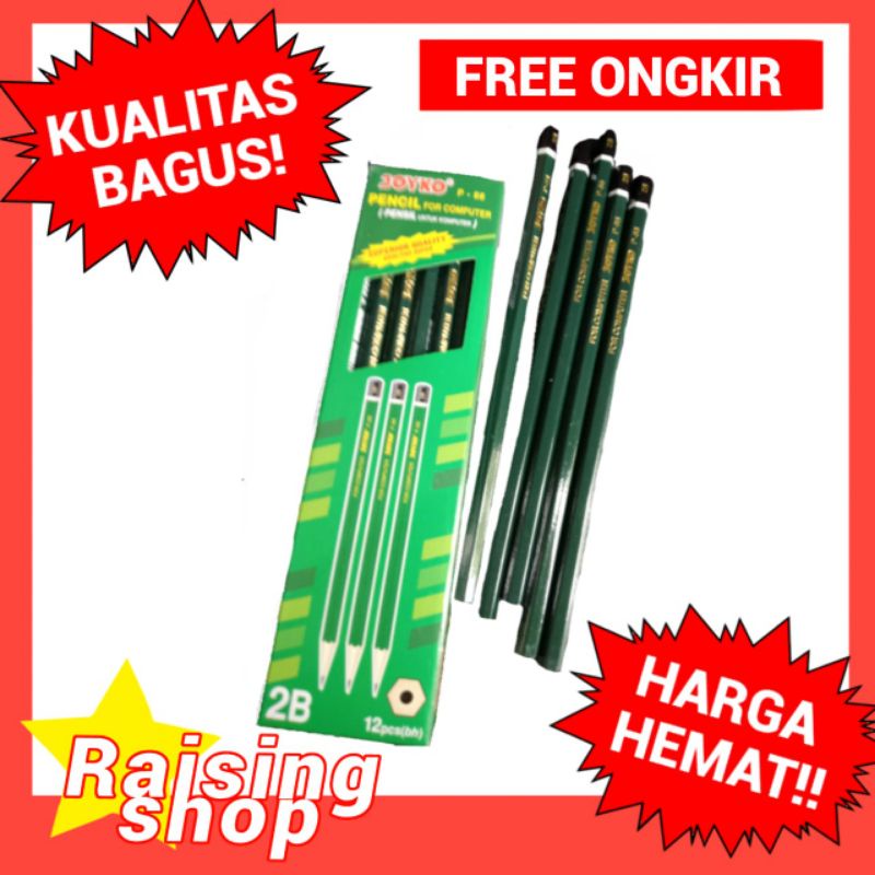 

PENSIL 2B JOYKO ( 1PAK ISI 12 PCS)/PENCIL 2B