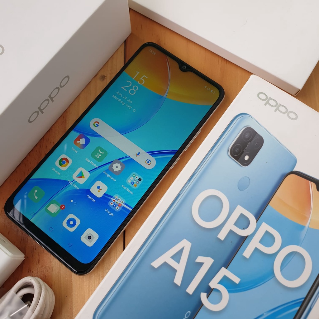 HP SECOND OPPO A15 SECOND 3/32GB BEKAS