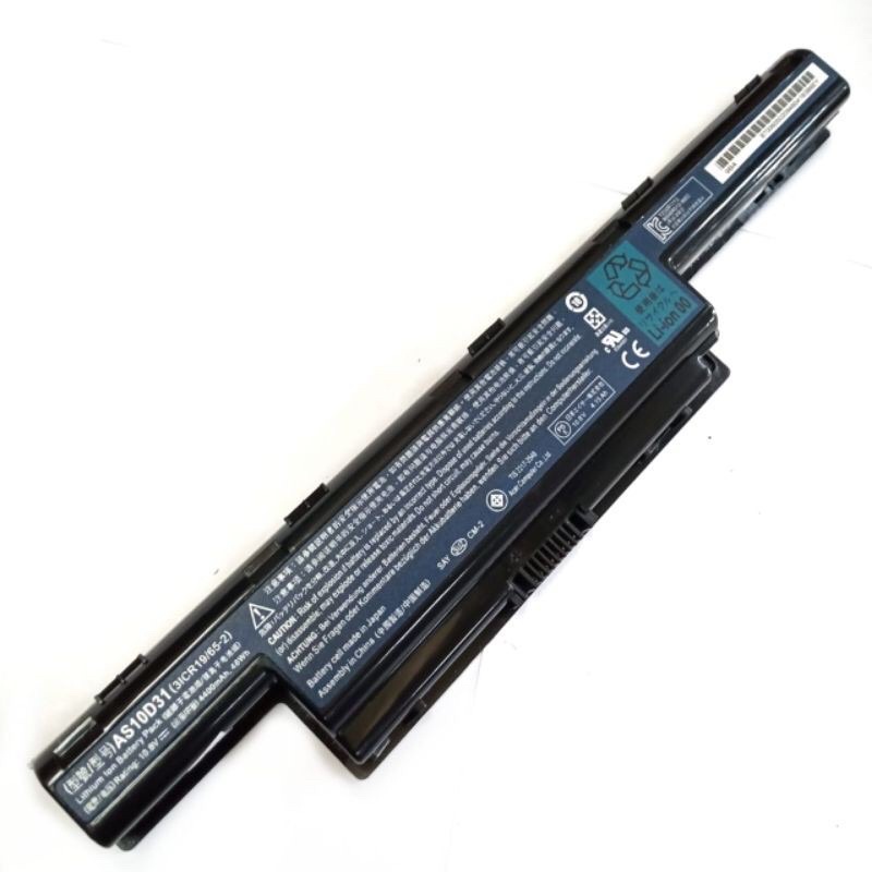 Baterai Original Laptop Acer Aspire E1-471 E1-451 4738 4738Z 4739 4739Z 4741 4750 4750G 4752 4752G 4755 AS10D31