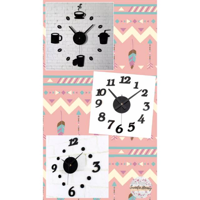 DIY clock / jam dinding DIY / jam DIY 30-50cm